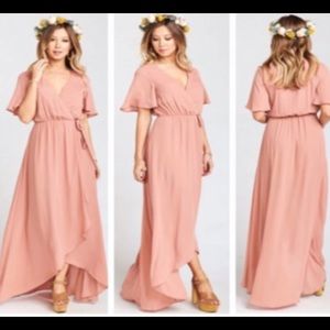 Show me your mumu Sophia wrap high low dress